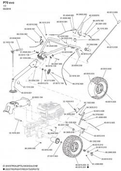 Keilriemen für Fahrantrieb P70 EVO (M250) Eurosystems