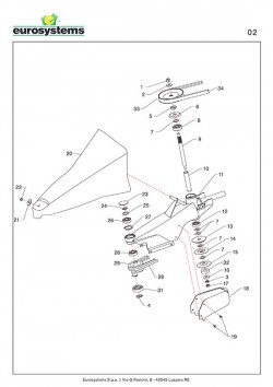 Laufsohle für P70 (M250) EVO Balkenmäher Eurosystems