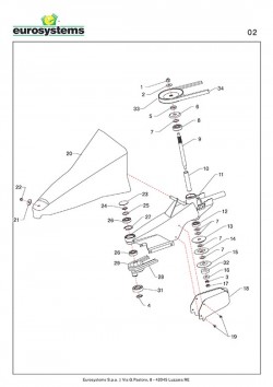 Führungsplatte oben für P70 (M250) EVO Balkenmäher Eurosystems