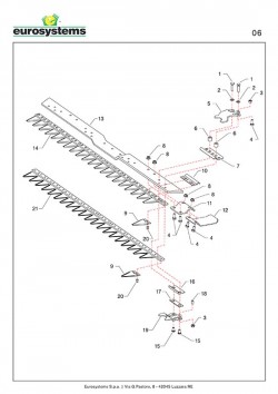 Führungsplatte oben für P70 (M250) EVO Balkenmäher Eurosystems