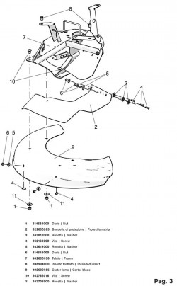 Schutz für P70 (M250) EVO Scheibenmäher Eurosystems