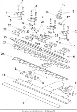 Doppelkeilriemenscheibe für P55 (M220) Balkenmäher Eurosystems