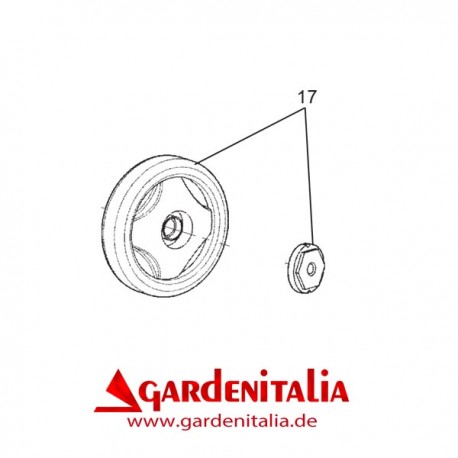 Stützrad 200 mm für Federrechen P55 (M220) Eurosystems Stützrad 200 mm für Federrechen P55 (M220) Eurosystems