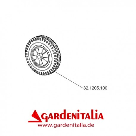 Vorderrad für P70 EVO (M250) Anbauschubkarren Eurosystems Vorderrad für P70 EVO (M250) Anbauschubkarren Eurosystems