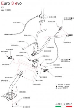 Seilzug SRC 550 RB L/Saccon für EURO 3 EVO Motorhacke Eurosystems