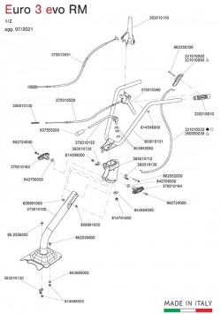 Seilzug SRC 550 RB L/Saccon für EURO 3 EVO Motorhacke Eurosystems